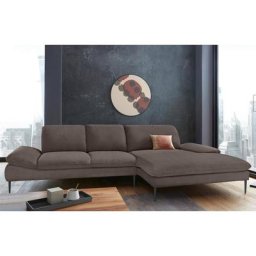 W.SCHILLIG Ecksofa enjoy&MORE, Sitztiefenverstellung, Füße schwarz pulverbeschichtet, Breite 340 cm