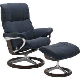 Stressless® Relaxsessel Mayfair (Set, Relaxsessel mit Hocker), mit Hocker, mit Signature Base, Größe S, M & L, Gestell Wenge