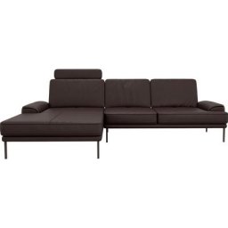 GALLERY M branded by Musterring Ecksofa Viola, mit Sitztiefenverstellung, mit Metallfüßen, inklusive Kopfstütze