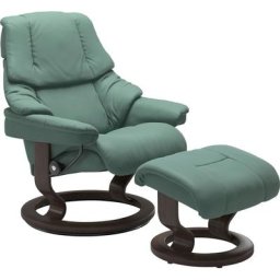 Stressless® Relaxsessel Reno (Set, Relaxsessel mit Hocker), mit Hocker, mit Classic Base, Größe S, M & L, Gestell Wenge