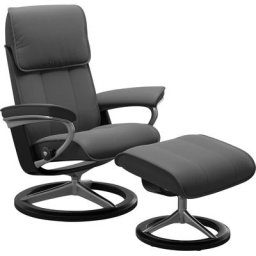 Stressless® Relaxsessel Admiral (Set, Relaxsessel inkl. Hocker), mit Signature Base, Größe M & L, Gestell Schwarz
