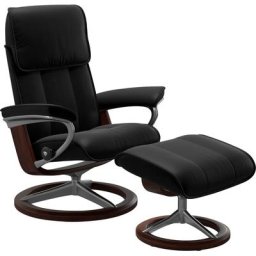 Stressless® Relaxsessel Admiral (Set, Relaxsessel inkl. Hocker), mit Signature Base, Größe M & L, Gestell Braun