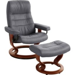 Stressless® Relaxsessel Opal (Set, Relaxsessel mit Hocker), mit Hocker, mit Classic Base, Größe M, mit Schlaffunktion