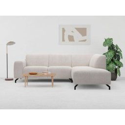 Places of Style Ecksofa Oleandro, mit unterschiedlichem Sitzkomfort, in verschiedenen Bezugsqualitäten