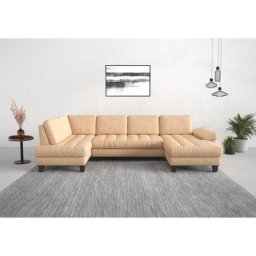 sit&more Wohnlandschaft, wahlweise mit Bettfunktion, Bettkasten, Sitztiefenverstellung