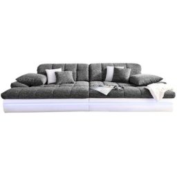 Mr. Couch Big-Sofa Biarritz, wahlweise mit Kaltschaum (140kg Belastung/Sitz) und RGB-Beleuchtung
