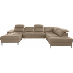 exxpo - sofa fashion Wohnlandschaft, inkl. Kopf- bzw. Rückenverstellung, wahlweise mit Bettfunktion