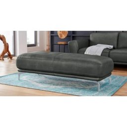 W.SCHILLIG Hocker montanaa, mit Metallfüßen in Silber matt, Breite 141 cm