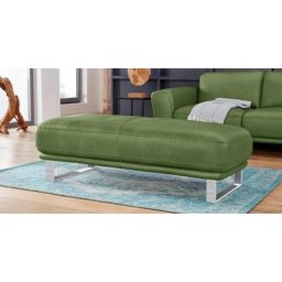 W.SCHILLIG Hocker montanaa, mit Metallkufen in Chrom glänzend, Breite 141 cm