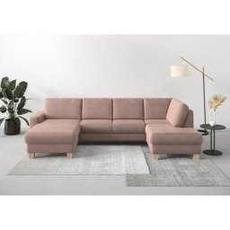 Home affaire Wohnlandschaft Summer, mit oder ohne Bettfunktion und Bettkasten, Cord-Bezug