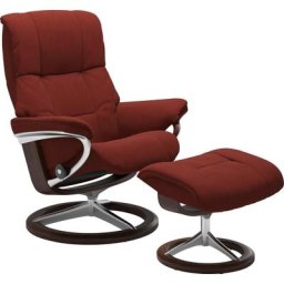 Stressless® Relaxsessel Mayfair (Set, Relaxsessel mit Hocker), mit Hocker, mit Signature Base, Größe S, M & L, Gestell Braun