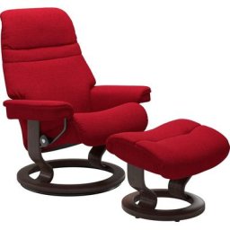 Stressless® Relaxsessel Sunrise (Set, Relaxsessel mit Hocker), mit Classic Base, Größe S, Gestell Wenge