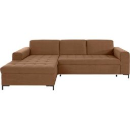 OTTO products Ecksofa Grazzo, hochwertige Stoffe aus recyceltem Material, Steppung im Sitzbereich