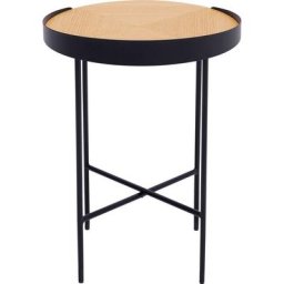 GALA Beistelltisch Sumac Ridge Road, Platte aus Eichenholzfurnier und MDF, Beine aus Metall, Breite 48,3 cm