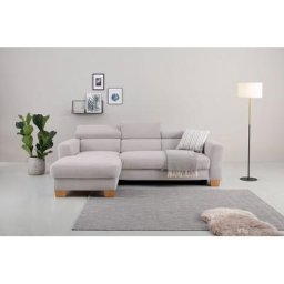 Home affaire Ecksofa, Polsterung für bis zu 140 kg pro Sitzfläche, incl. Kopfteilverstellung
