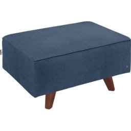 TOM TAILOR Hocker NORDIC CHIC, mit Kedernaht, Breite 85 cm, Füße nussbaumfarben