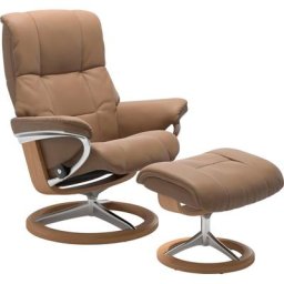 Stressless® Relaxsessel Mayfair (Set, Relaxsessel mit Hocker), mit Hocker, mit Signature Base, Größe S, M & L, Gestell Eiche