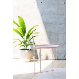 Homexperts Beistelltisch Smart, Tablett-Tisch aus Metall, 47 cm Durchmesser