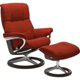 Stressless® Relaxsessel Mayfair (Set, Relaxsessel mit Hocker), mit Hocker, mit Signature Base, Größe S, M & L, Gestell Wenge