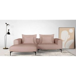 Guido Maria Kretschmer Home&Living Ecksofa BENTE, wahlweise Recamiere links oder rechts, mit schwarzen Metallfüßen
