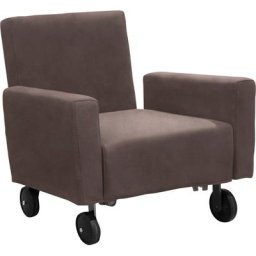 Egoitaliano Sessel QQ, zum Hocker zusammenklappbar, inkl. Rollen
