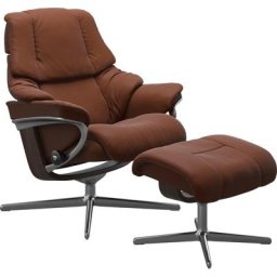 Stressless® Fußhocker Reno, mit Cross Base, Größe S, M & L, Holzakzent Wenge