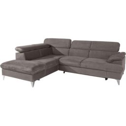 COTTA Polstergarnitur Caluso, Set: bestehend aus Ecksofa, Hocker, Ecksofa inkl. Kopfteilverstellung