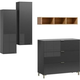 set one by Musterring Wohnzimmer-Set Chicago, (Set, 4-St), mit offenem Regal