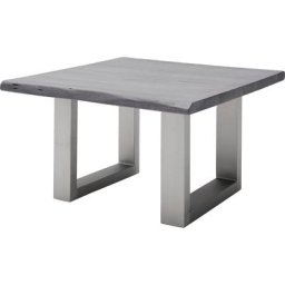 MCA furniture Couchtisch Cartagena, Couchtisch Massivholz mit Baumkante und natürlichen Rissen und Löchern