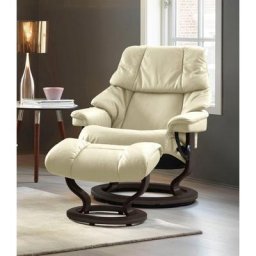 Stressless® Relaxsessel Reno (Set, Relaxsessel mit Hocker), mit Hocker, mit Classic Base, Größe S, M & L, Gestell Wenge