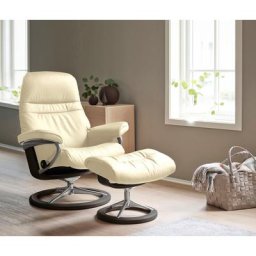 Stressless® Relaxsessel Sunrise (Set, Relaxsessel mit Hocker), mit Signature Base, Größe L, Gestell Wenge