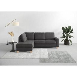 Home affaire Ecksofa Summer, mit Ottomane, wahlweise mit Bettfunktion und Bettkasten, Cord-Bezug