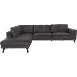 Guido Maria Kretschmer Home&Living Ecksofa Cosini, mit eleganter Kreuznaht in den Rückenkissen