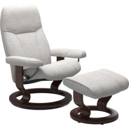 Stressless® Relaxsessel Consul (Set, Relaxsessel mit Hocker), mit Hocker, mit Classic Base, Größe S, Gestell Braun