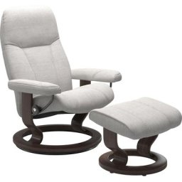 Stressless® Relaxsessel Consul (Set, Relaxsessel mit Hocker), mit Hocker, mit Classic Base, Größe L, Gestell Wenge
