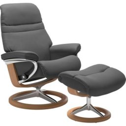 Stressless® Relaxsessel Sunrise (Set, Relaxsessel mit Hocker), mit Signature Base, Größe S, Gestell Eiche