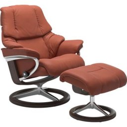 Stressless® Relaxsessel Reno (Set, Relaxsessel mit Hocker), mit Hocker, mit Signature Base, Größe S, M & L, Gestell Wenge