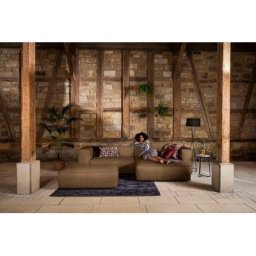 W.SCHILLIG Ecksofa around-the-block, Spar-Set, inklusive Hocker, mit eleganter Biese, mit Federkern