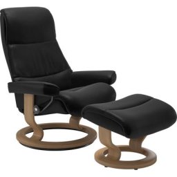 Stressless® Relaxsessel View (Set, Relaxsessel mit Hocker), mit Classic Base, Größe S,Gestell Eiche