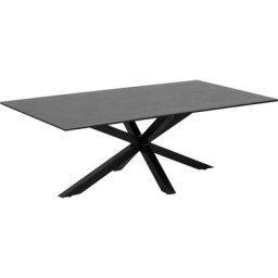 andas Couchtisch Hanna, mit einer schwarzen Keramik-Optik Tischplatte, Breite 130 cm
