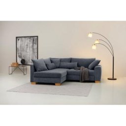 Home affaire Ecksofa Helena Luxus, bis zu 140 kg pro Sitzfläche, incl. 2 Nierenkissen und 3 Zierkissen