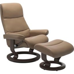 Stressless® Relaxsessel View (Set, Relaxsessel mit Hocker), mit Classic Base, Größe L,Gestell Wenge