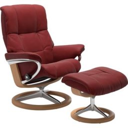 Stressless® Relaxsessel Mayfair (Set, Relaxsessel mit Hocker), mit Hocker, mit Signature Base, Größe S, M & L, Gestell Eiche