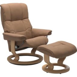 Stressless® Relaxsessel Mayfair (Set, Relaxsessel mit Hocker), mit Hocker, mit Classic Base, Größe S, M & L, Gestell Eiche