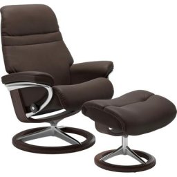 Stressless® Relaxsessel Sunrise (Set, Relaxsessel mit Hocker), mit Signature Base, Größe M, Gestell Wenge