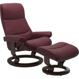 Stressless® Relaxsessel View (Set, Relaxsessel mit Hocker), mit Classic Base, Größe L,Gestell Braun
