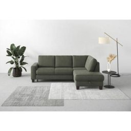 Home affaire Ecksofa Summer, mit Ottomane, mit oder ohne Bettfunktion und Bettkasten, Cord-Bezug