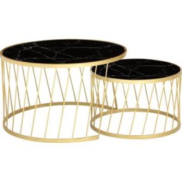 Timbers Couchtisch Torrance (Set, 2er-Set), Gestell aus Metall, 2er-Set