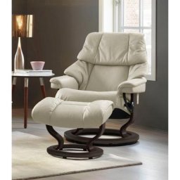 Stressless® Relaxsessel Reno (Set, Relaxsessel mit Hocker), mit Hocker, mit Classic Base, Größe S, M & L, Gestell Wenge