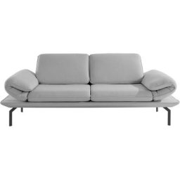 DOMO collection 2-Sitzer New York, wahlweise mit Arm- und Rückenfunktion, mit Winkelfuß aus Metall